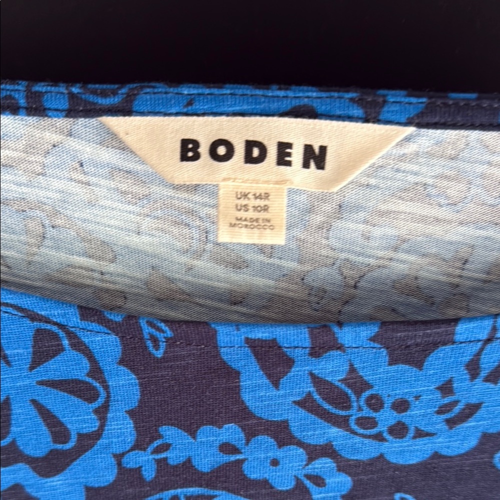 NWOT Boden Blue Sheath Dress for Cocktail with Long Sleeves - Picture 2 of 4